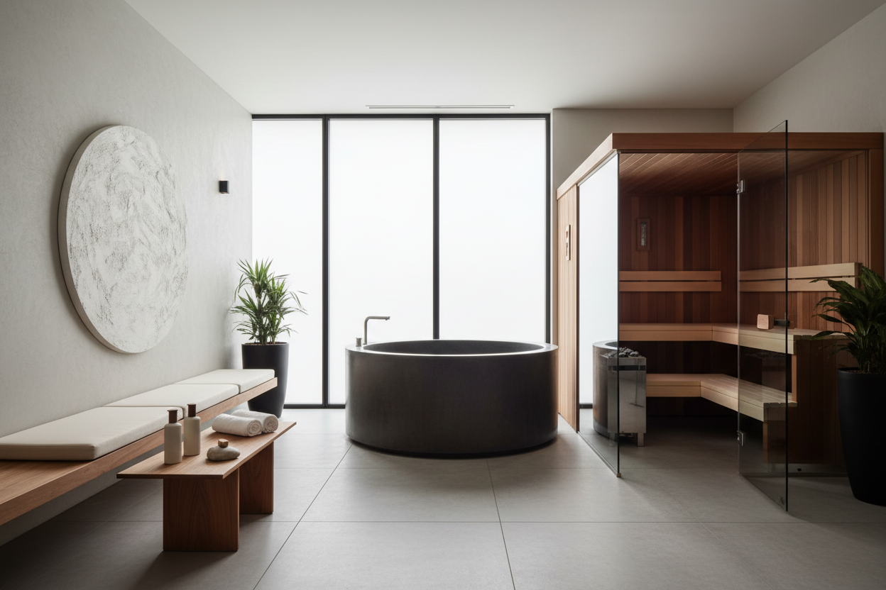 Premium wellness spa interior